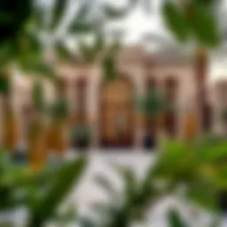 Luxurious Al Barari villa exterior with lush gardens