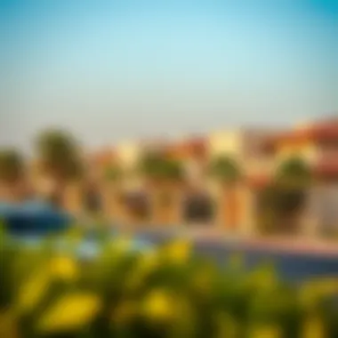 Peaceful Neighborhood in Al Gurm Serene neighborhood view of Al Gurm