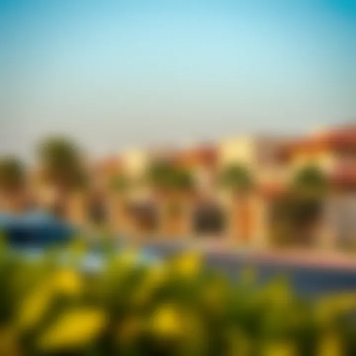 Peaceful Neighborhood in Al Gurm Serene neighborhood view of Al Gurm