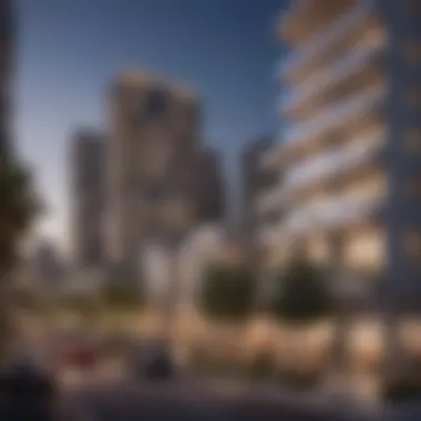 A visual of a bustling residential area developed by Aldar Properties, reflecting real estate market activity.