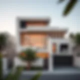 Exterior view of Bianca Townhouse showcasing modern architecture