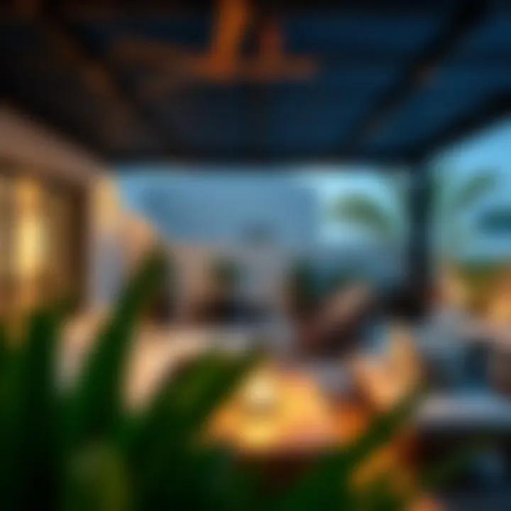 Serene Outdoor Living Area Inviting outdoor space of the Bianca Townhouse