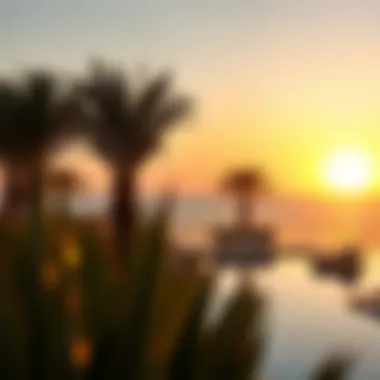 Bulgari Beach sunset over the Arabian Gulf