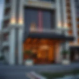 Exterior view of Bulgari Hotel showcasing its architectural grandeur