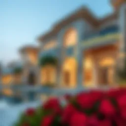 Stunning villa architecture in Dubai
