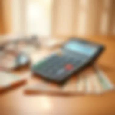 Calculating Currency Conversions Calculator and currency notes