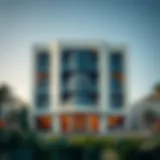 Stunning architectural facade of Eden House Satwa