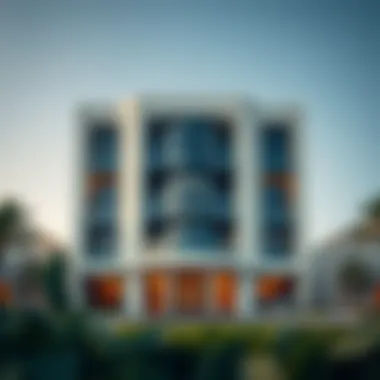 Stunning architectural facade of Eden House Satwa