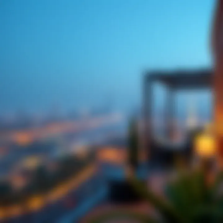 Breathtaking view of the Dubai skyline from Eden House Satwa