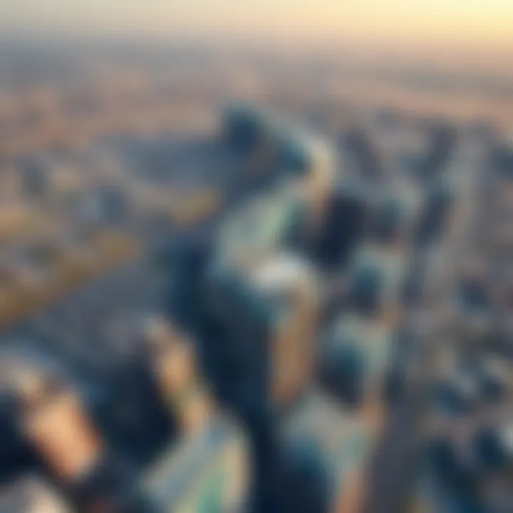 Aerial view of Emaar South showcasing its urban landscape