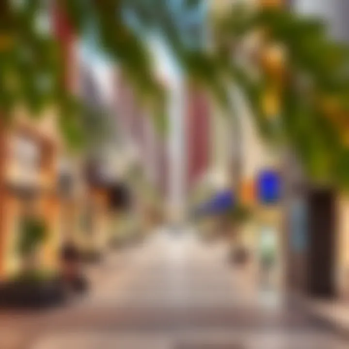 Commercial district within the Emaar South development