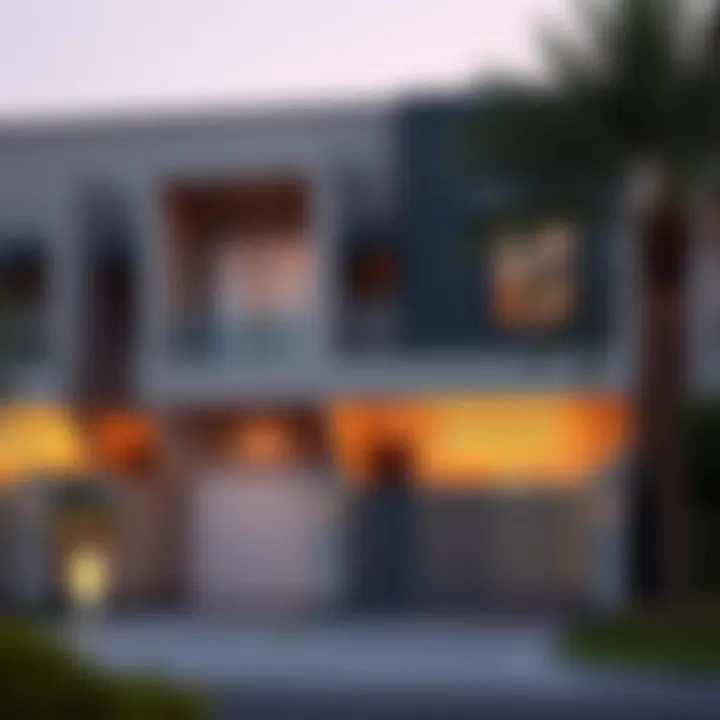 Contemporary Exterior of Emaar South Townhouse Emaar South Townhouses showcasing contemporary exterior architecture