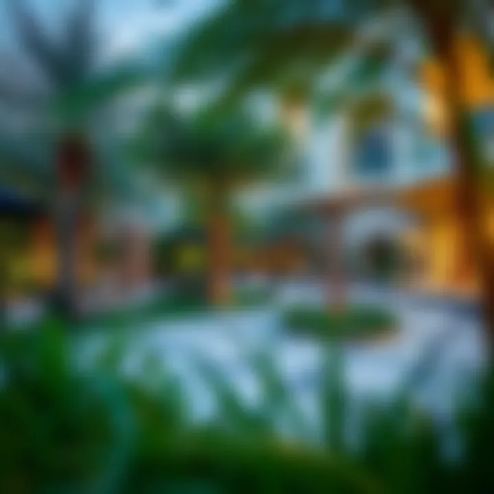 Landscaped Outdoor Areas of Emaar South Beautifully landscaped outdoor area of Emaar South Townhouses with recreational facilities