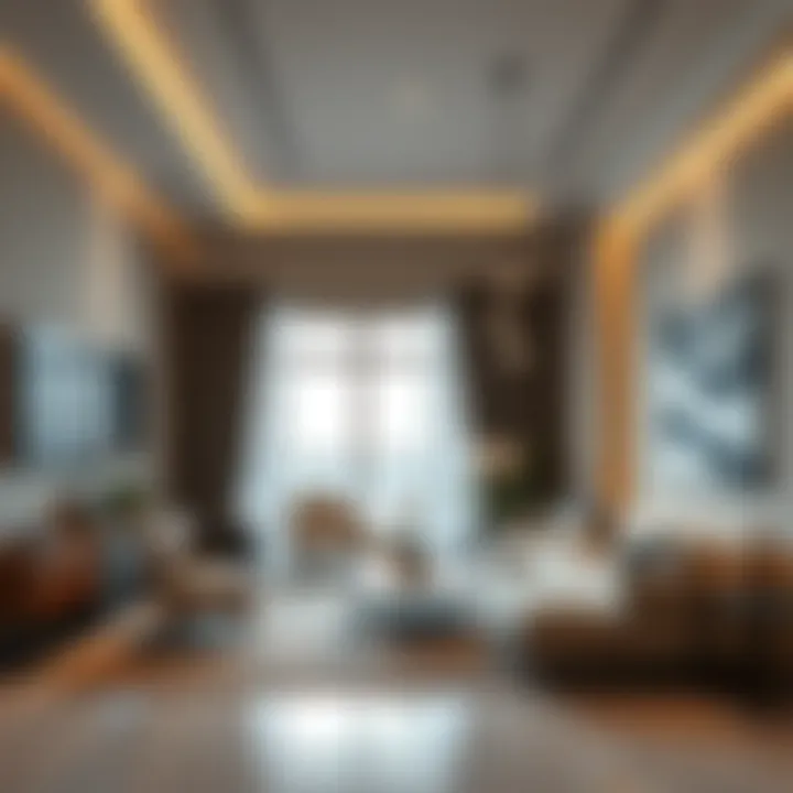 Modern Interior Design of Emaar South Townhouse Stylish interior of Emaar South Townhouse showcasing modern architecture and design