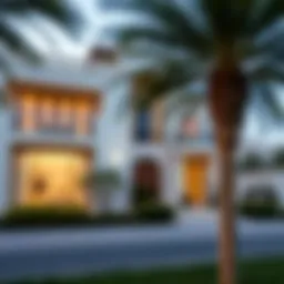 Stunning exterior view of Emaar South Villas showcasing architectural elegance