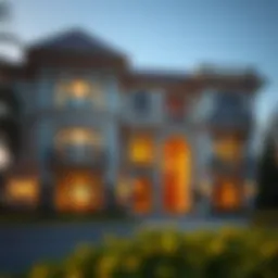 Luxurious villa exterior in Emirates Hills