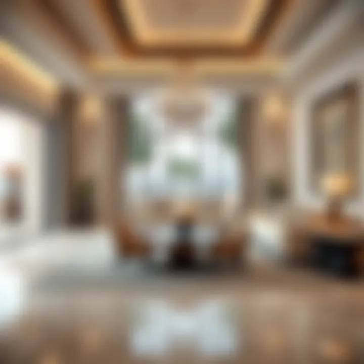 Luxurious interior of a Bulgari Villa