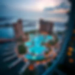 Aerial view showcasing the stunning layout of Frond A in Palm Jumeirah.