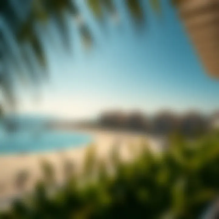 Stunning Beachfront in Frond A Beautiful beachfront view from Frond A, emphasizing its investment potential.