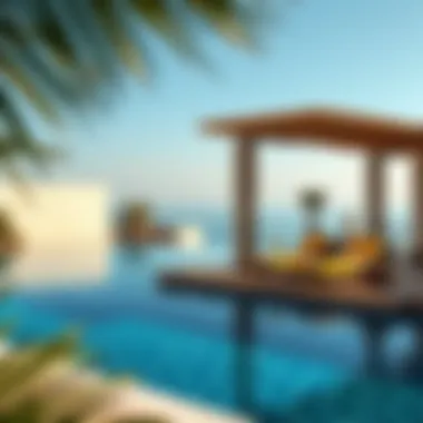 Luxurious Outdoor Retreat Lavish outdoor pool area with breathtaking views