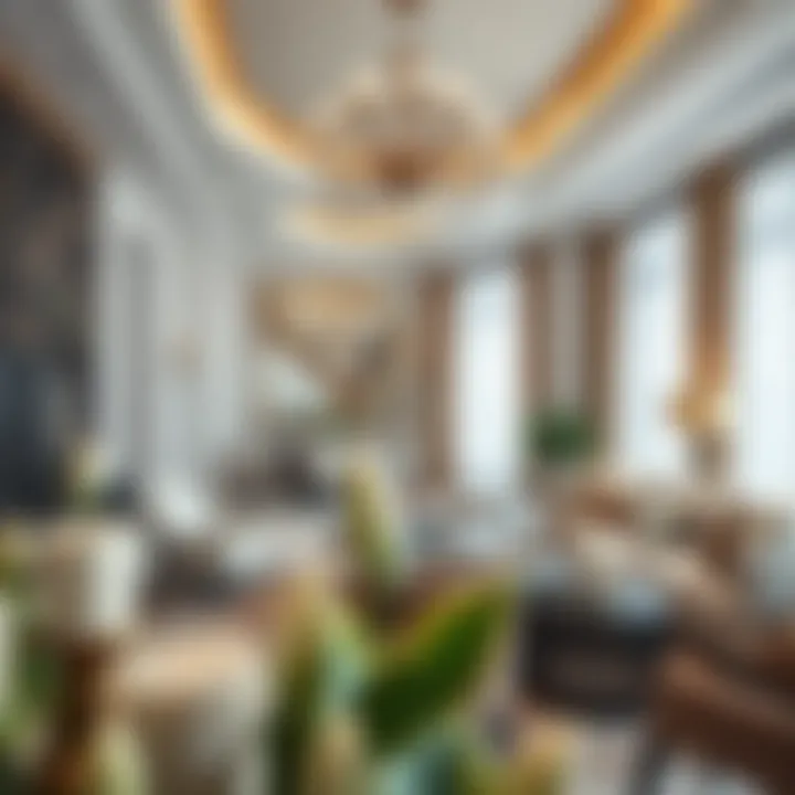 Elegant interior design showcasing opulent living space