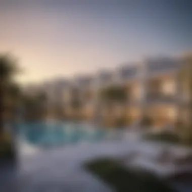 Overview of the Pulse Villas location within Dubai South