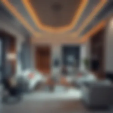 Spacious Interior of a Rukan Townhouse Luxurious interior of a Rukan Townhouse highlighting spacious living area