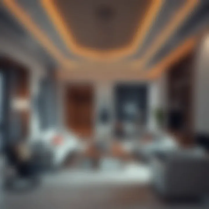 Spacious Interior of a Rukan Townhouse Luxurious interior of a Rukan Townhouse highlighting spacious living area