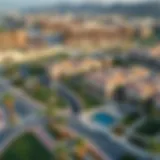 Aerial view of Sidra 2 community showcasing its exquisite architecture and landscaping