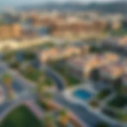 Aerial view of Sidra 2 community showcasing its exquisite architecture and landscaping