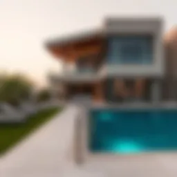 Luxurious villa in Sidra showcasing modern architecture