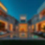 Luxurious six-bedroom villa with modern architecture