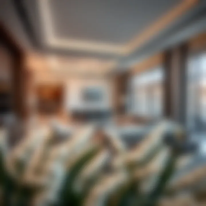 Elegant Interior Design of the Living Space Open-plan living space with elegant interior design