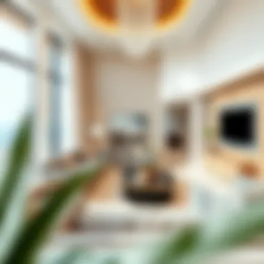 Elegant Interior of a Jumeirah Island Villa Elegant interior design showcasing modern decor in a Jumeirah Island villa