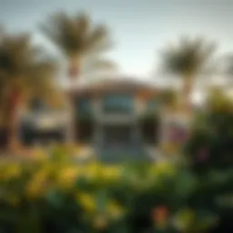 Stunning view of a luxurious villa surrounded by lush greenery