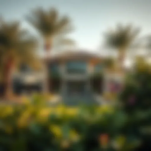 Stunning view of a luxurious villa surrounded by lush greenery