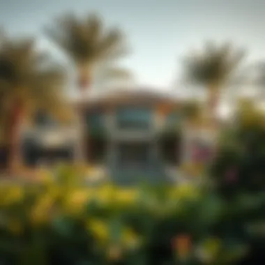 Luxurious Villa Amidst Nature Stunning view of a luxurious villa surrounded by lush greenery