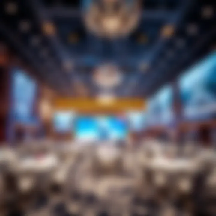 A grand event showcasing luxury real estate offerings
