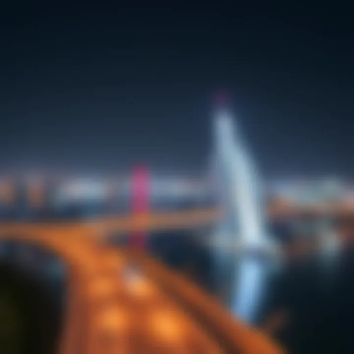 Infrastructure Connecting Dubai's Islands Modern infrastructure connecting the islands of Dubai