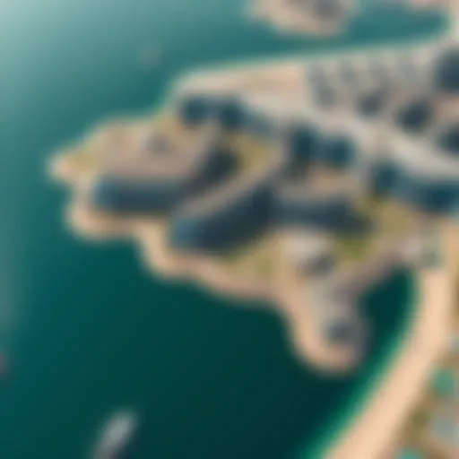 Aerial View of Palm Jumeirah Aerial view showcasing the intricate design of Palm Jumeirah