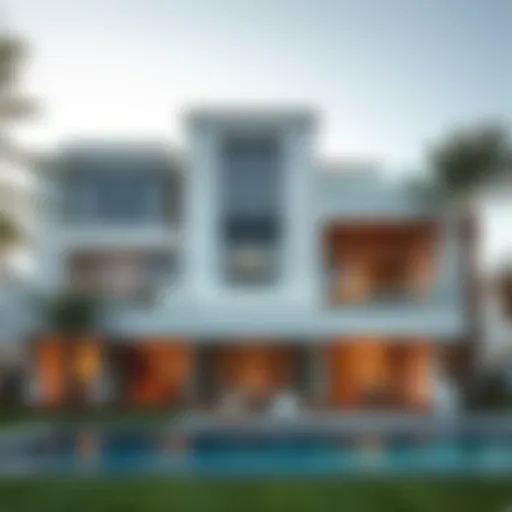 Luxurious villa exterior in Mirdif