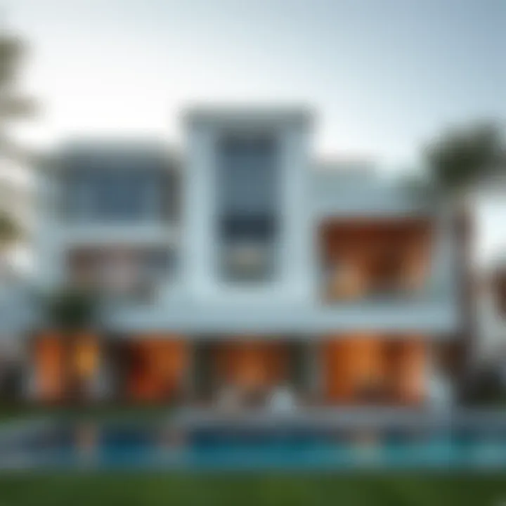 Luxurious villa exterior in Mirdif