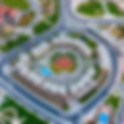 Aerial view showcasing the layout of Joy in Arabian Ranches 3