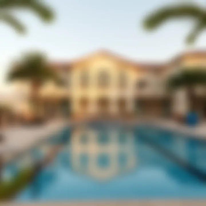 Luxurious Community Features Community amenities at golf links villas including pool and clubhouse