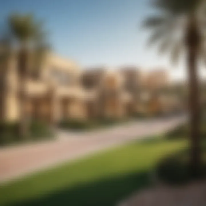 Community amenities including parks and leisure spaces in Arabian Ranches