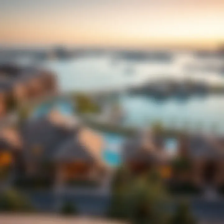 Panoramic view of Jumeirah Islands community