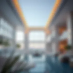 Luxurious villa architecture in Jebel Ali