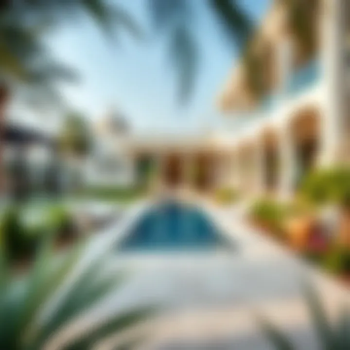 Serene Outdoor Space Beautiful landscaped garden of a villa