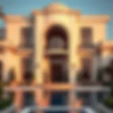 Luxurious villa exterior in Nad Al Sheba