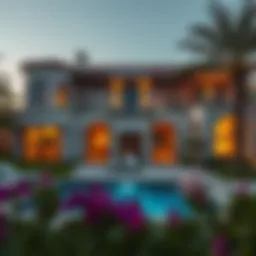 Stunning exterior view of a luxurious villa in Springs, Dubai